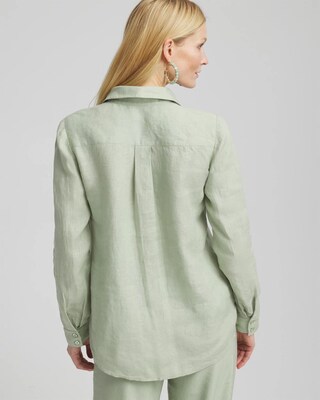 Floral Cutout 3D Linen Shirt click to view larger image.
