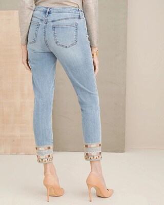 So Slimming Hem-Embroidered Girlfriend