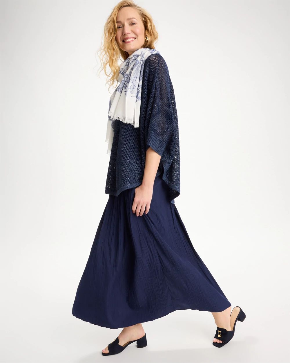 Sea Island Pull-On Maxi Skirt click to view larger image.