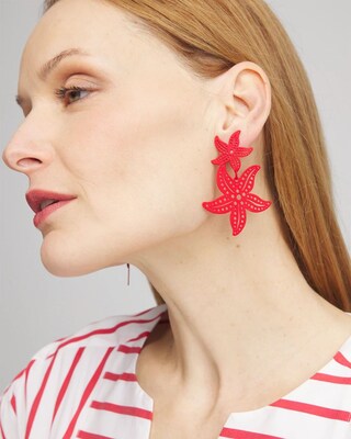 No Droop® Starfish Earrings click to view larger image.