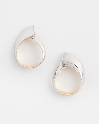 No Droop™ Mixed Metal Twist Earrings