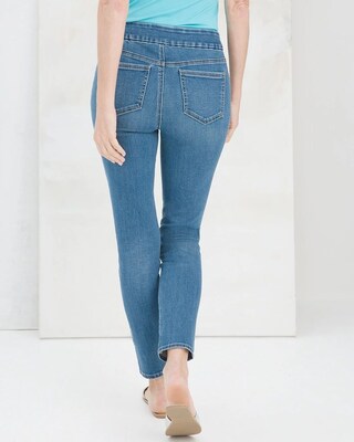 Chain-Trim Pull-On Jeggings