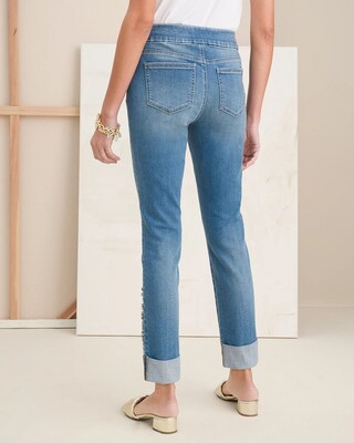 Embellished Cuff Pull-On Jegging