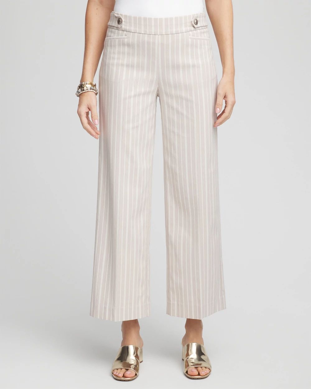 Brigitte™ Pinstripe Wide-Leg Pants