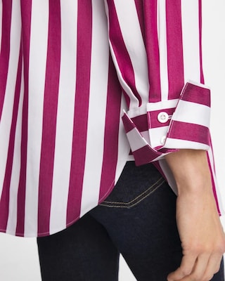 No Iron™ Stretch Striped Shirt click to view larger image.