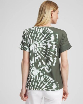 Zenergy® Placed Tie Dye Tee click to view larger image.