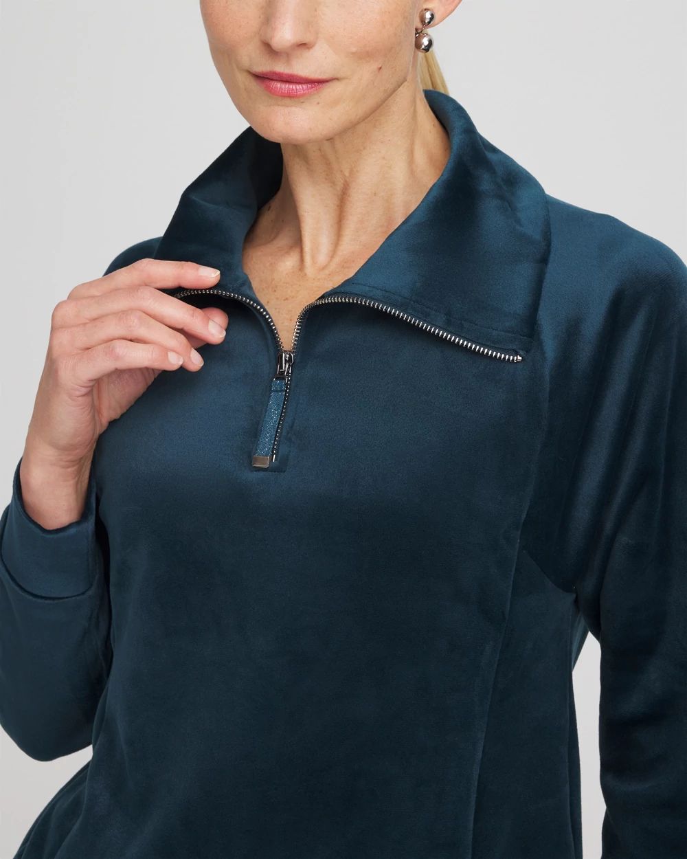 Zenergy® Scuba Velour Pullover