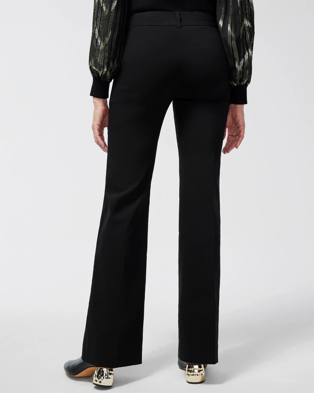 Trapunto Wide Leg Pants