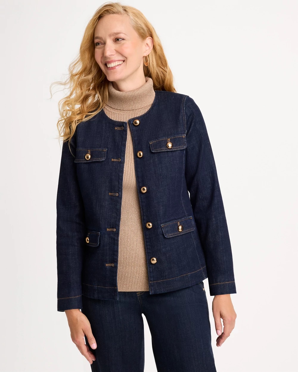 Denim Long Sleeve Shacket