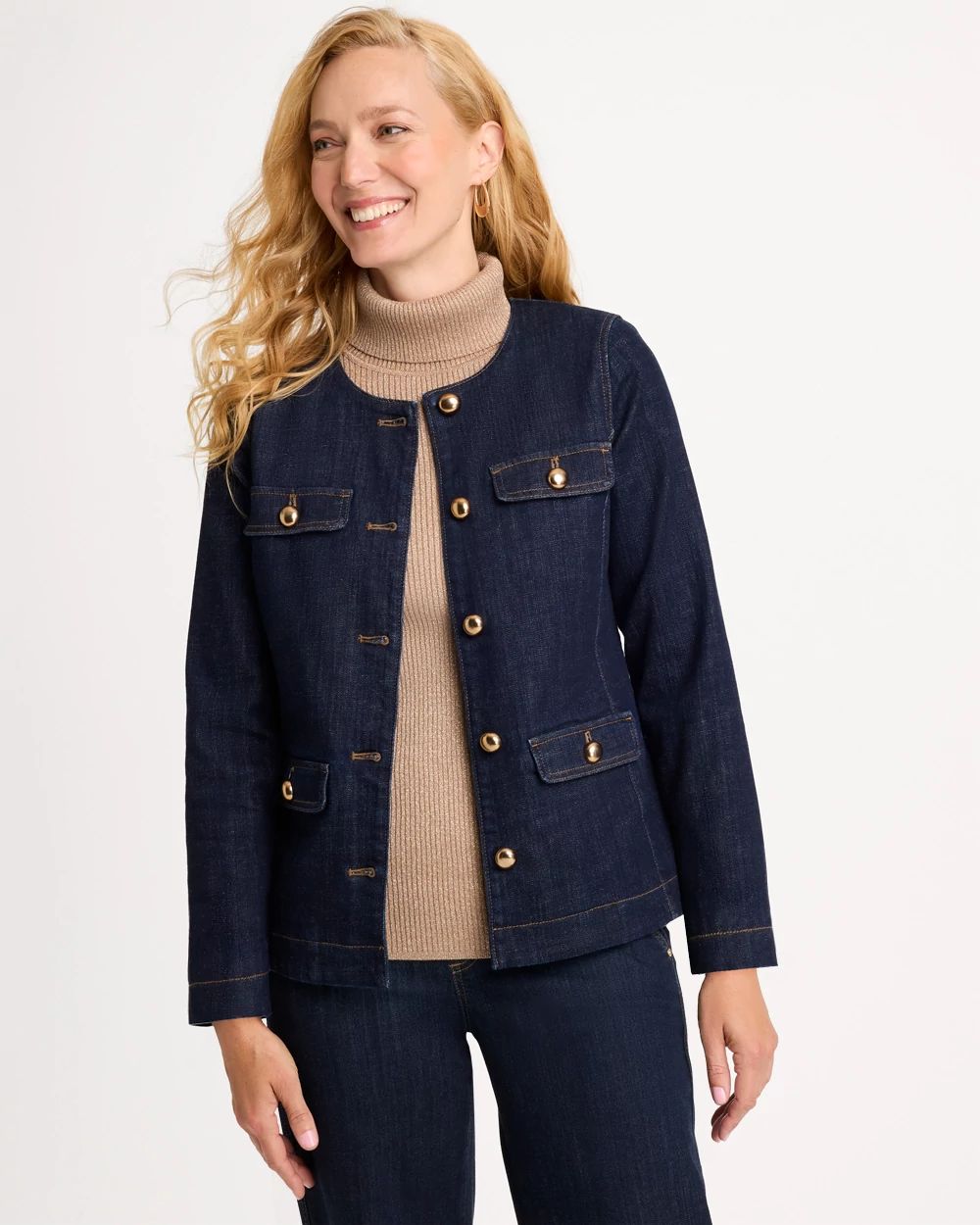 Denim Long Sleeve Shacket