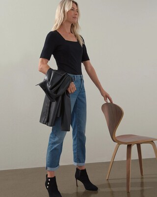 Pima Square Neck Tee
