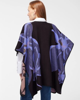 Floral Print Ruana