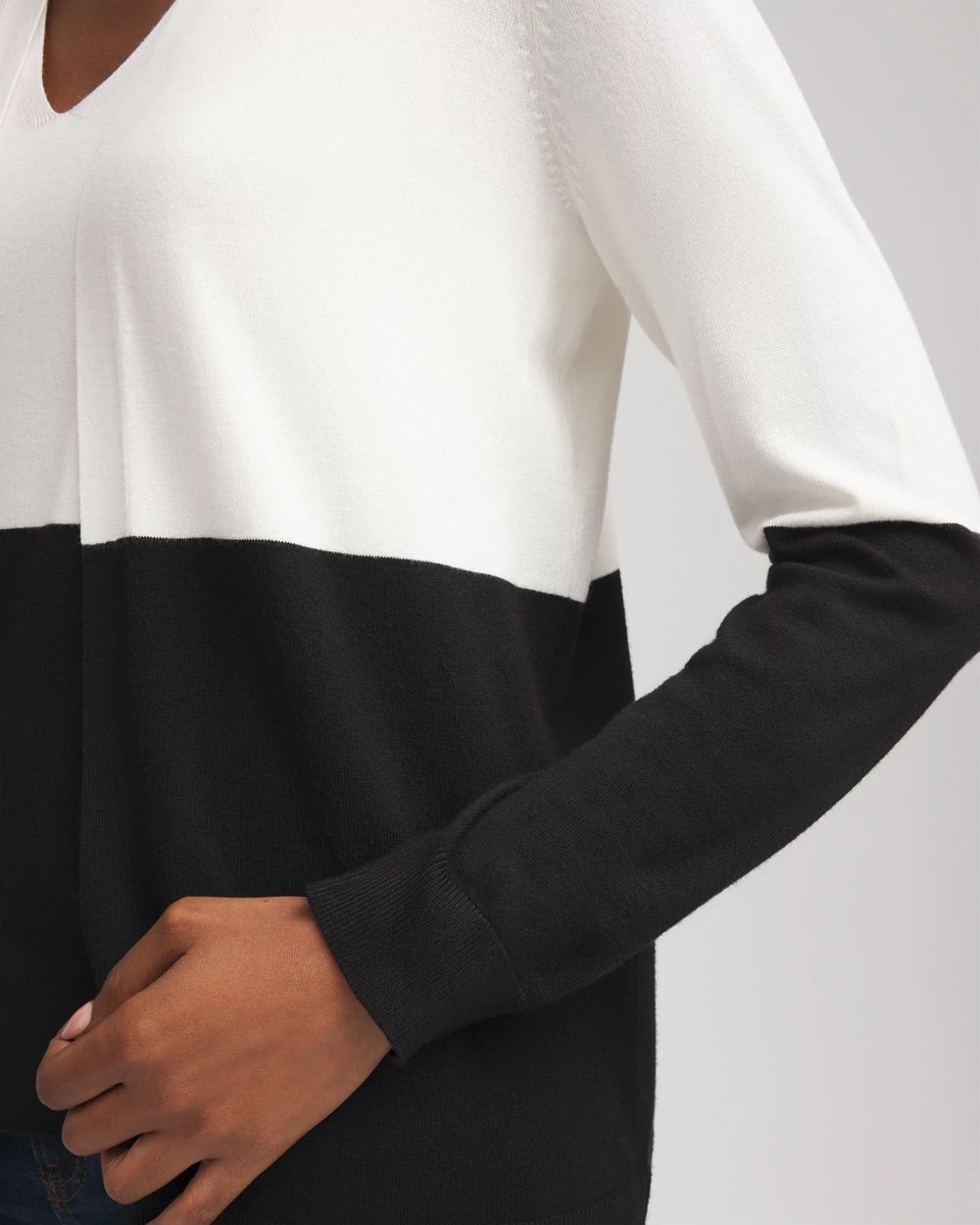 Colorblock Long Sleeve Cardigan