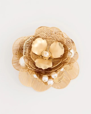 Filigree Flower Brooch