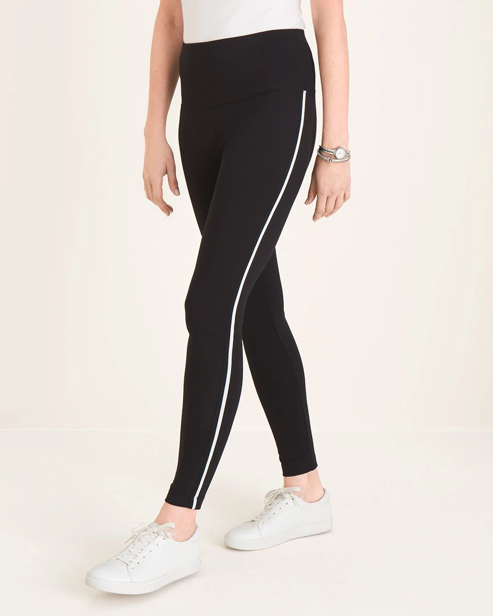 Zenergy So Slimming Side-Striped Ankle Leggings