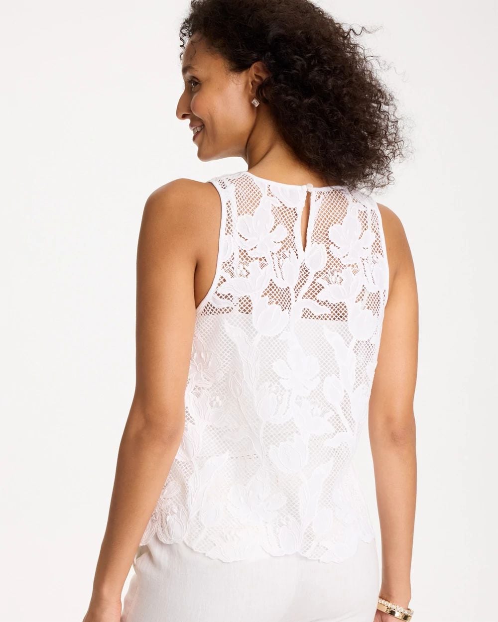 Petal Lace Applique Tank