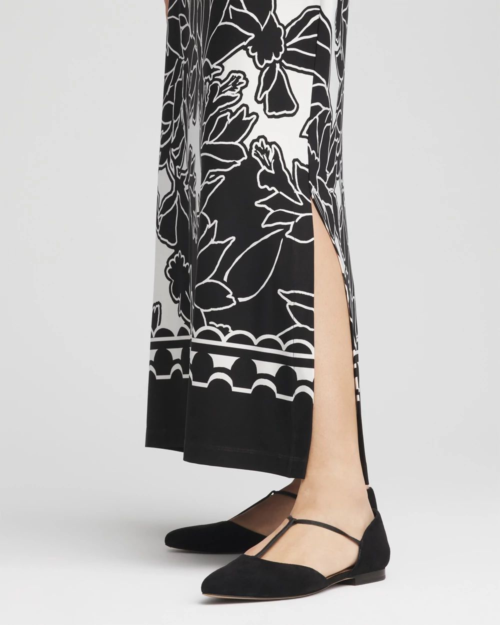 Bateau-Neck Jersey Maxi Dress