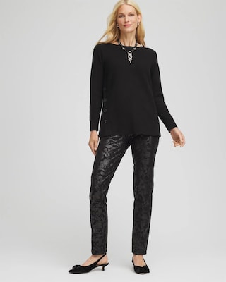 Button Tunic Sweater click to view larger image.