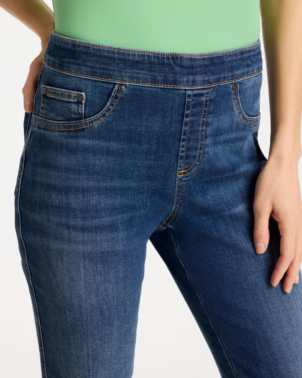 Pull-On Slim Ankle Jeggings click to view larger image.