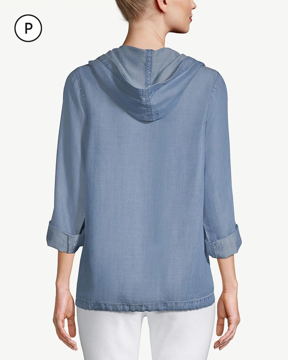 Petite Zenergy Tencel Denim Pullover Jacket