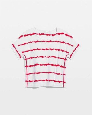 Zenergy® UPF Knit Striped Dolman Top click to view larger image.