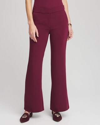 Crepe Flared Trouser Pants