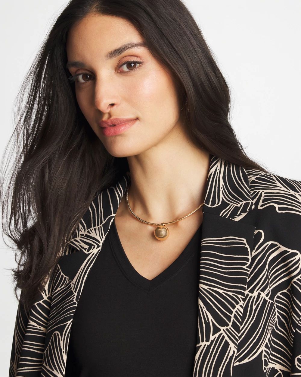 Gold Bead Collar Necklace