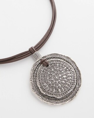Medallion Pendant Necklace click to view larger image.