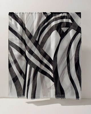 Geometric Print Oblong Scarf