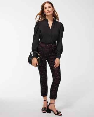 Petite Brigitte Floral Ankle Pants