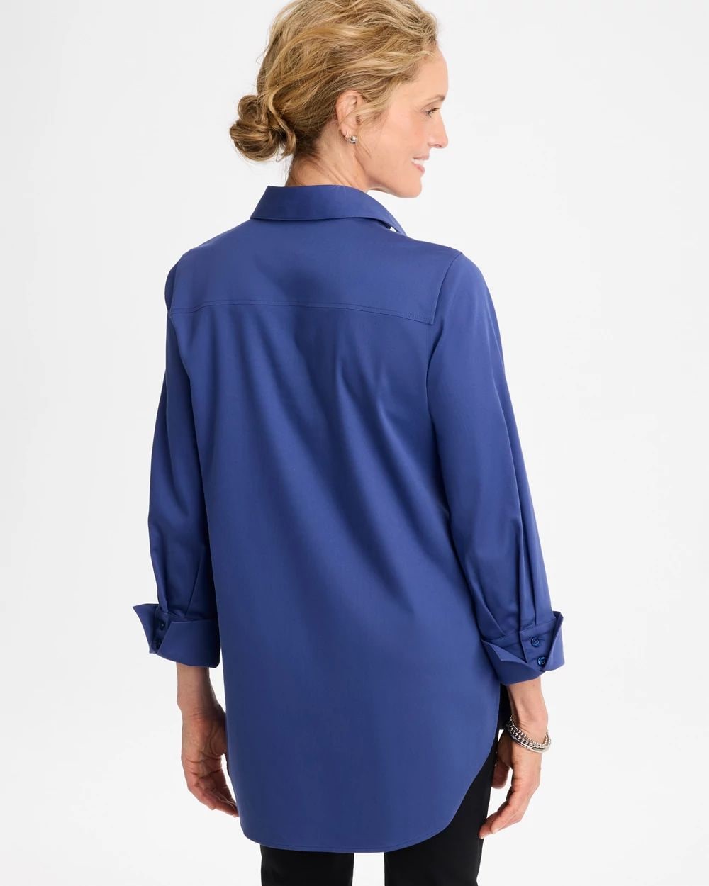 No Iron™ Stretch Popover Tunic click to view larger image.