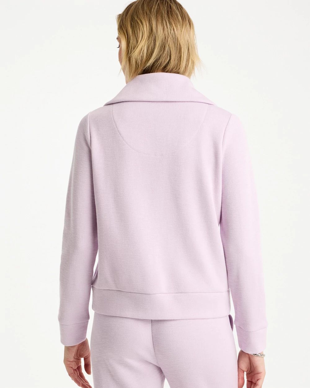 Zenergy® Beach Slub Half-Zip Pullover Top