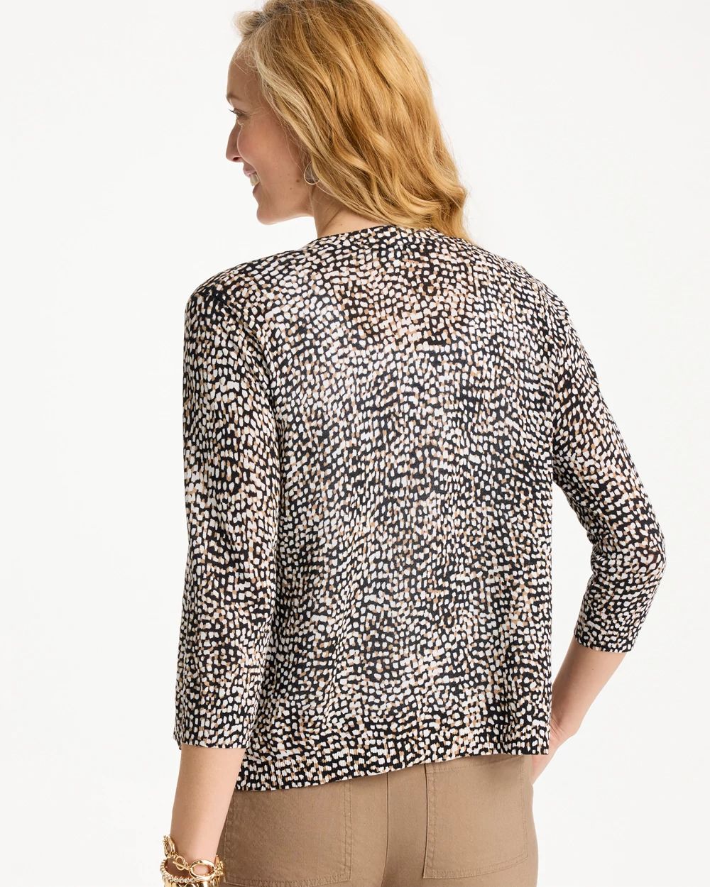 Summer Romance Printed Cardigan click to view larger image.