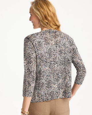 Summer Romance Printed Cardigan click to view larger image.