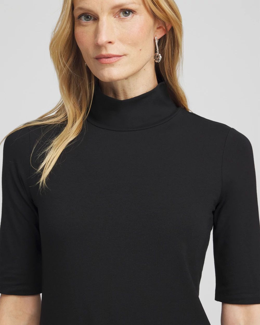 Touch of Cool™ Mock Neck Short Sleeve Tee