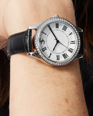 Black Leather Watch