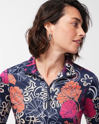 Zenergy UPF Floral Long Sleeve Top