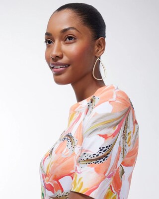 Pima Tiger Lily Print Everyday Tee