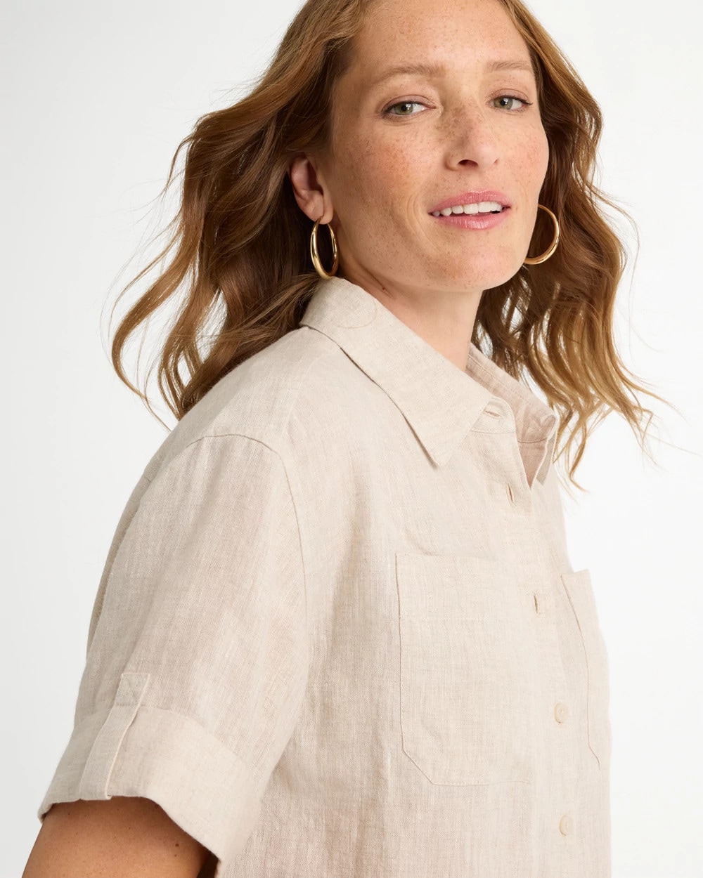 Linen Camp Collared Shirt