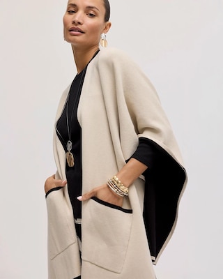 Tipped Tulip Patch Pocket Ruana