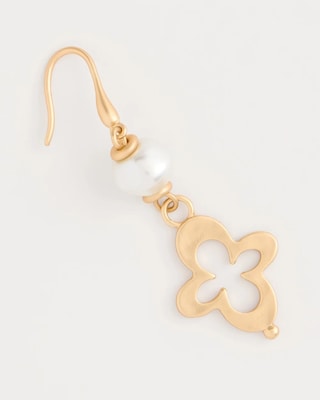 Linear Charm Drop Earrings click to view larger image.