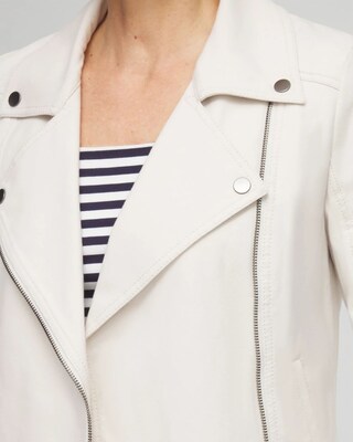 Stretch Knit Moto Jacket click to view larger image.
