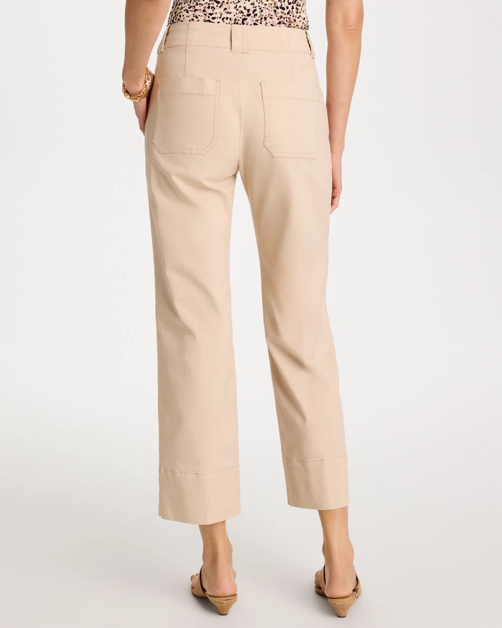 High Hem Straight Crop Pants click to view larger image.