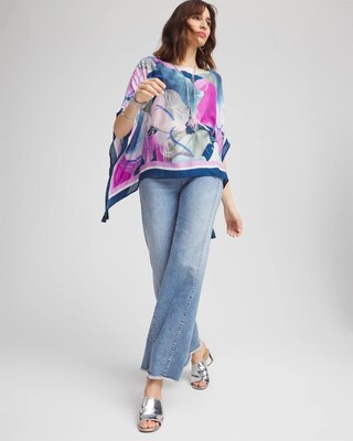 Wildflower Boatneck Poncho click to view larger image.