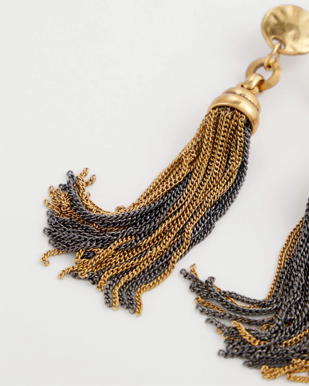 No Droop™ Mixed Metal Tassel Earrings