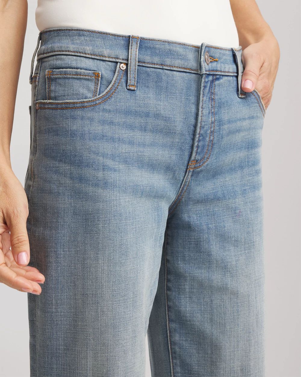 Girlfriend Straight Ankle Jeans