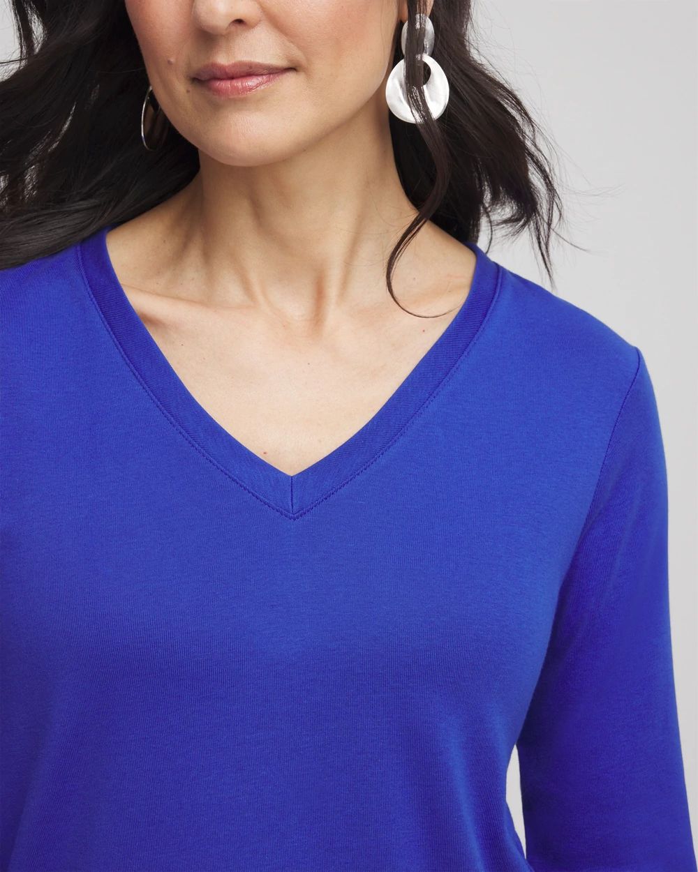 Everyday 3/4 Sleeve V-Neck Tee
