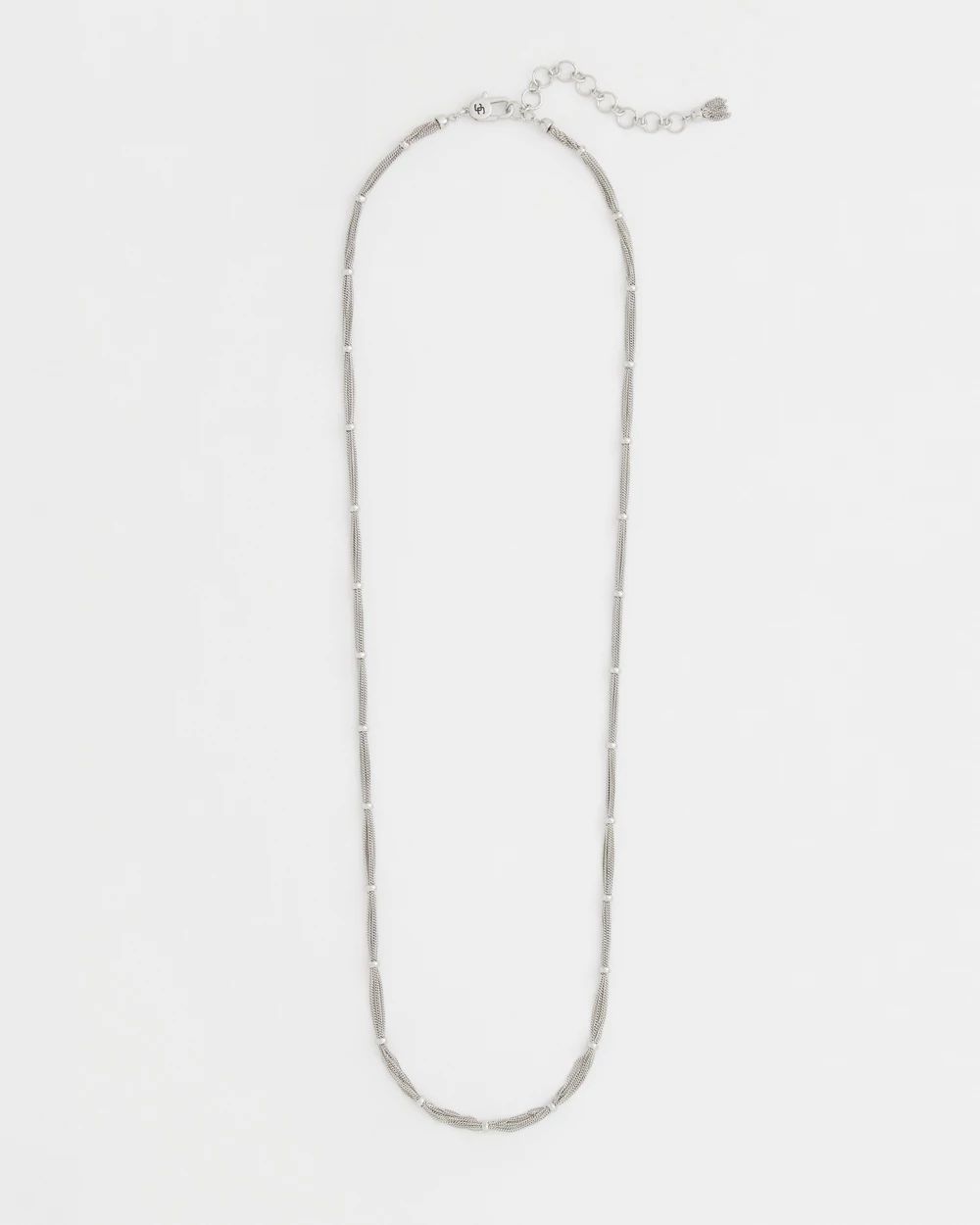 Silver Tone Single Strand Necklace