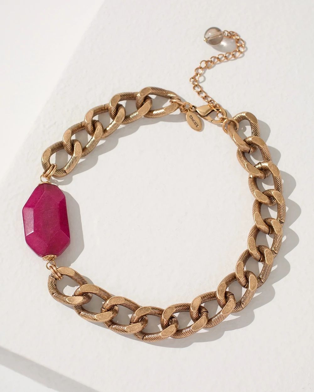 Purple Stone Bib Necklace