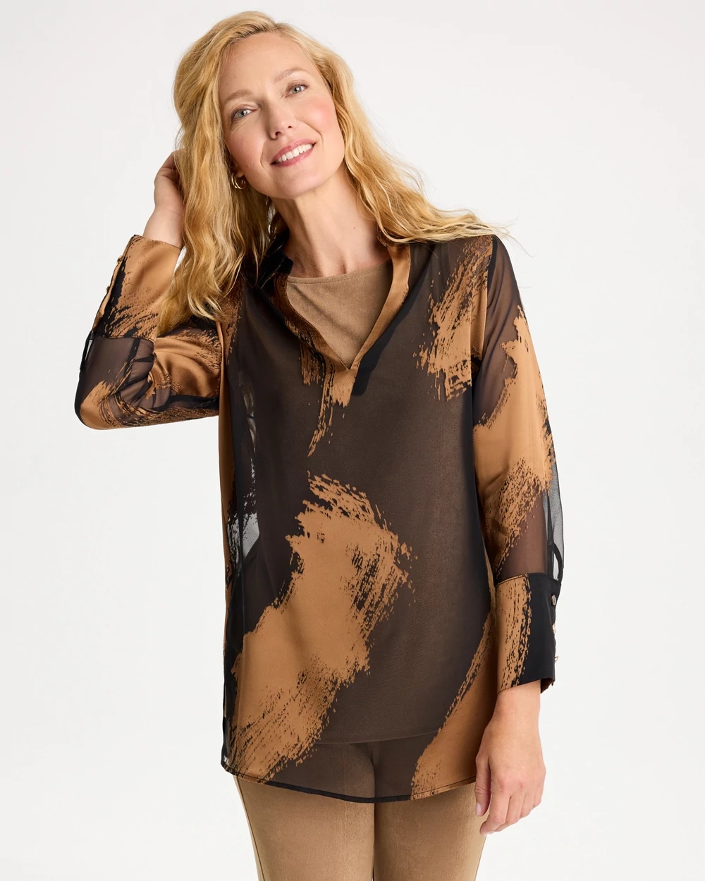 Travelers™ Sheer Burnout Shirt, photo 1 of 5